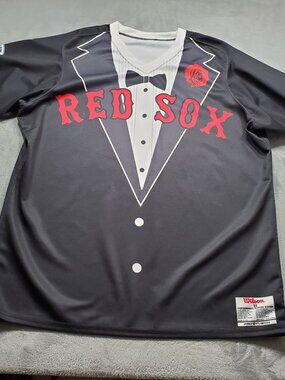 Authentic MiLB Salem Red Sox Tuxedo Wilson Pro Fusion Performance Jersey Sz 54